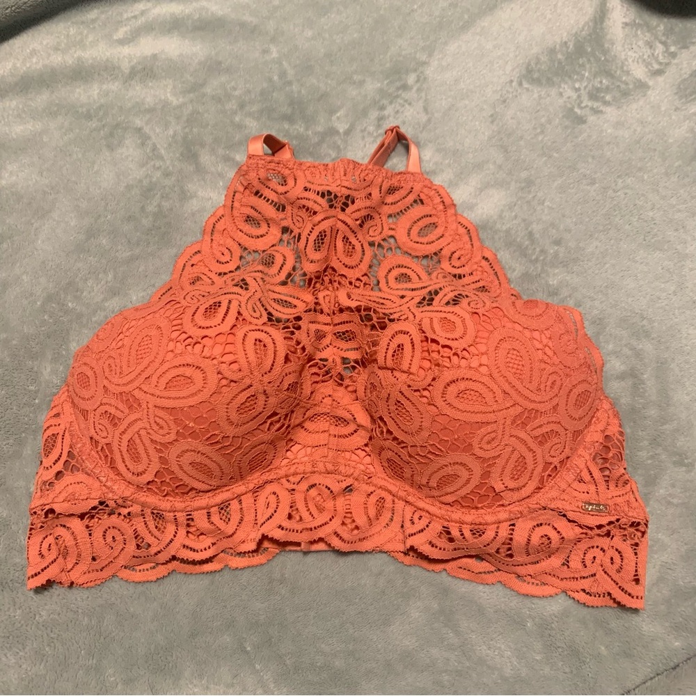PINK size large wired push up bra